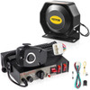 200W Siren Bundle 8 Tones Emergency Warning Siren with PA Speaker MIC System Vehicle Siren Box Fit for Police, Ambulance, Fire Fighting and Engineer Vehicles