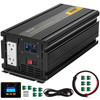 Power Inverter, 3600W Modified Sine Wave Inverter, DC 12V to AC 120V Car Converter, with LCD Display, Remote Controller, LED Indicator, GFCI Outlets Inverter for Truck RV Car Boat Travel Camping