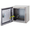 Outdoor Weatherproof Box 16 x 16 x 8 inches 304SS NEMA4X Wall Mounted Enclosure Suitable for Storage