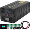 Power Inverter, 6000W Modified Sine Wave Inverter, DC 12V to AC 120V Car Converter, with LCD Display, Remote Controller, LED Indicator, AC Outlets Inverter for Truck RV Car Boat Travel Camping