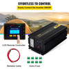 Power Inverter, 3000W Modified Sine Wave Inverter, DC 12V to AC 120V Car Converter, with LCD Display, Remote Controller, LED Indicator, GFCI Outlets Inverter for Truck RV Car Boat Travel Camping