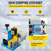 Electric Wire Stripping Machine Portable Powered 1/4HP Cable Stripper Tool