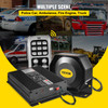 200W 18 Sound Loud Car and Truck Warning Alarm Police Siren Horn 18 Tones Fire Ambulance Emergency Electronic Siren Horn Kit PA MIC System