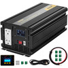 Power Inverter, 2000W Modified Sine Wave Inverter, DC 12V to AC 120V Car Converter, with LCD Display, Remote Controller, LED Indicator, GFCI Outlets Inverter for Truck RV Car Boat Travel Camping