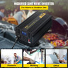 Power Inverter, 3500W Modified Sine Wave Inverter, DC 24V to AC 120V Car Converter, with LCD Display, Remote Controller, LED Indicator, AC Outlets Inverter for Truck RV Car Boat Travel Camping