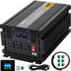 Power Inverter, 3500W Modified Sine Wave Inverter, DC 24V to AC 120V Car Converter, with LCD Display, Remote Controller, LED Indicator, AC Outlets Inverter for Truck RV Car Boat Travel Camping