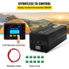 Power Inverter, 5000W Modified Sine Wave Inverter, DC 24V to AC 120V Car Converter, with LCD Remote Controller, LED Indicator, AC Outlets Inverter for Truck RV Car Boat Travel Camping Emergency