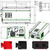 4000w Low Frequency Pure Sine Wave Power Inverter W/ Lcd Dc 24v To Ac 120v