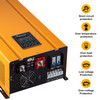 4000w Low Frequency Pure Sine Wave Power Inverter W/ Lcd Dc 24v To Ac 120v