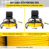 Sewer Camera 98.4 FT Cable Pipeline Inspection Camera 4.3 Inch TFT LCD Monitor Pipe Camera Screen Waterproof IP68 Duct Inspection Camera with 6PCS LEDs 8500MAH Lithium Battery, DVR Function, 30M