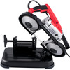 Portable Band Saw, 110V Removable Alloy Steel Base Cordless Band Saw, 5 Inch Cutting Capacity Hand held Band Saw,Variable Speed Portable Bandsaw, 10Amp Motor Deep Cut Band saw for Metal Wood