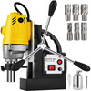 1100W Magnetic Drill Press with 1-1/2 Inch (40mm) Boring Diameter MD40 Magnetic Drill Press Machine 2810 LBS Magnetic Force Magnetic Drilling System 670 RPM with 6 Pcs HSS Annular Cutter Kit