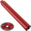 Diamond Core Drill, 2.5"/63mm Diameter Core Drill Bit, 14"/355mm Concrete Core Drill Bit, 5/8"-11 Thread Core Bit, Wet Drill Core Bits w/a Blade, Diamond Dry/Wet Coring Bit For Concrete Brick