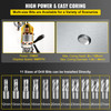 1100W Magnetic Drill Press with 1-1/2 Inch (40mm) Boring Diameter MD40 Magnetic Drill Press Machine 2810 LBS Magnetic Force Magnetic Drilling System 670 RPM with 11 Pcs HSS Annular Cutter Kit