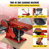 Belt Disc Sander 4x36inch and 6inch Disc, Benchtop Disc Sander 375W,Disc Combo Sander with Built-In Dust Collection,Bench Sander for Woodworking