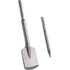 Clay Spade, 17' x 4.3' SDS-Max Shank, 40Cr Steel Jackhammer Bit for Electric Demolition Jack Hammer  Point Chisel, Trenching and Digging Shovel Bit for Clay, Gravel, Frozen Soil