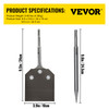 Clay Spade, 3.9" x 9.5" SDS Plus Shank, 40Cr Steel Jackhammer Bit for Electric Demolition Jack Hammer w/Point Chisel, Trenching and Digging Shovel Bit for Clay, Gravel, Frozen Soil