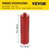 Dry Diamond Core Drill 4"/101mm Dia &14" Long Adapts Concrete Masonry