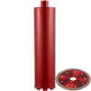 Dry Diamond Core Drill 4"/101mm Dia &14" Long Adapts Concrete Masonry