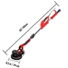 Drywall Sander Electric Drywall Sander 850W Foldable with Strip Light Vacuum Bag