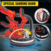 Electric Drywall Sander 850W with LED Strip Light, Foldable Sheetrock Sander with Extendable Handle Variable Speed 800-1750RPM,Drywall Sander with 6 Sand Pads