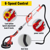 Electric Drywall Sander 850W with LED Strip Light, Foldable Sheetrock Sander with Extendable Handle Variable Speed 800-1750RPM,Drywall Sander with 6 Sand Pads