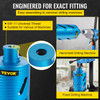 Dry Diamond Core Drill 4" Dia. & 9.5" Long Adapts Concrete Masonry Brick