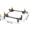 Adjustable Universal Mobile Base 1500LBS Load-Bearing Capacity Heavy-Duty Mobile Base Rolling Mobile Base for Mobilizing Woodworking Equipemnt, Fridge, Washing Machine