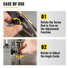 Belt Grinder Knife Jig, 9-4/5'' Long Sharpening Locator, 85Ã¸~ 115Ã¸Adjustable Angle, Belt Knife Sharpener Jig w/Tool Holder, Dual Handles, Knife Making for Belt Sander Machine - Large