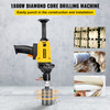 Diamond Core Drill, 1800W 4'/110 mm, 1700RPM Variable Speed Core Drill Rig with Portable Case, Handheld Drilling Machine for Porcelain Ceramic Tile, Marble Brick