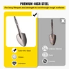 Clay Spade, 17.1' x 5.3', 1-1/8' Hex Jackhammer Bit Fits for Electric Demolition Jack Hammer, Trenching and Digging Shovel Bit Carrying Case for Clay, Gravel, Frozen Soil, Concrete