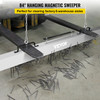 Hanging Magnetic Sweeper 84inch Magnet Fork Sweeper 99LBS Magnetic Sweeper Aluminium Surface Industrial Magnets Steel Material Hunting Accessories for Picking Up Nails, Bolts, Iron Chips