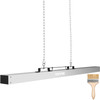 Hanging Magnetic Sweeper 84inch Magnet Fork Sweeper 99LBS Magnetic Sweeper Aluminium Surface Industrial Magnets Steel Material Hunting Accessories for Picking Up Nails, Bolts, Iron Chips
