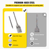 Clay Spade, 5.9" x 24.4" SDS Max Shank, 40Cr Steel Jackhammer Bit for Electric Demolition Jack Hammer w/Point Chisel, Trenching and Digging Shovel Bit for Clay, Gravel, Frozen Soil