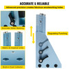 Pocket Hole Jig Kit, Aluminum Punch Locator, Adjustable & Easy to Use Joinery Woodworking System, Guides Joint Angle w/Extension Rod Clamping Pliers 200PCS Screws for DIY Carpentry Projects