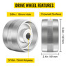 Belt Grinder 2" x 72" Wheel Set, Complete Belt Knife Grinder Wheel Set, Aluminum Belt Grinder Wheel Crowned, for Knife Grinder 5" Drive Wheel 5/8" Bore 4" Tracking 2" Idler Wheels (5"-4"-2")