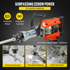 Demolition Jack Hammer 2200W Jack Hammer Concrete Breaker 1400 BPM Heavy Duty Electric Jack Hammer 6pcs Chisels Bit w/Gloves & 360°C Swiveling Front Handle for Trenching and Breaking Holes