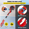 Drywall Sander 850W Electric Drywall Sander Foldable Sheetrock Sander with Telescope Handle, Electric Sander Variable Speed 800-1750RPM, Wall Sander with LED Lights and Vacuum Bag, 6 Sand Pad