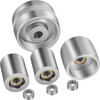 Belt Grinder 2"x72" Wheel Set 4" Drive 0.75" Bore 3" Track 2" Idler
