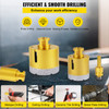 Diamond Drill Bits 7PCS Diamond Hole Saw 20/27/35/55/68mmTile Hole Saw Kit Vacuum Brazed Diamond Drill Bit 0.59in/15mm Segment Tile Hole Saw w Storage Case for Tile Ceramic Porcelain Marble