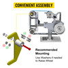 Belt Knife Grinder 2"x72" Wheel Set 5" Drive 5/8" Bore 3" Track 2" Idler