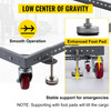 Adjustable Universal Mobile Base 650LBS Load-Bearing Capacity 12" to 48" Heavy-Duty Mobile Base Rolling Mobile Base for Mobilizing Woodworking Equipemnt, Fridge, Washing Machine