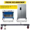 Adjustable Universal Mobile Base 650LBS Load-Bearing Capacity 12" to 48" Heavy-Duty Mobile Base Rolling Mobile Base for Mobilizing Woodworking Equipemnt, Fridge, Washing Machine