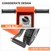 Electric Concrete Floor Grinder 10" Walk-Behind Grinder 1.5HP Concrete Floor Polisher, 34"-46" Adjustable Grinding Machine, 1720RPM 1Phase Surfacing Grinder for Granite/Marble/Concrete/Stones