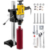 Diamond Core Drill Rig, 1980W 6.3"/160 mm, 1600RPM Variable Speed Core Drill Rig with Stable Stand Base, Wet and Dry Drilling Machine for Hard Stone, Concrete, Marble, Granite, Brick