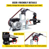 2Hp Belt Grinder Constant Speed 2 X 82 inch Belt Disc Sander with 3 Grinding Wheel 110V Bench Sander 12 inch Wheel and Flat Platen Tool Rest for Knife Making