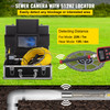 Sewer Camera with Locator, 165' Cable, Drain Camera w/ 512Hz Sonde Transmitter & Receiver, Waterproof IP68 Sewer Video Inspection Equipment w/ 16 GB SD Card, 1200TVL 7" LCD Monitor, LED Lights