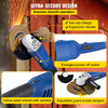 Angle Grinder, 9 Inch Powerful Grinder Tool 15 Amp Power Grinder with Variable Speed and 360ø Rotational Guard, 8000rpm Power Angle Grinders for Cutting and Grinding Metal, Stone, Wood, etc