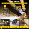 Angle Grinder, 9 Inch Powerful Grinder Tool 15 Amp Power Grinder with Variable Speed and 360° Rotational Guard, 8000rpm Power Angle Grinders for Cutting and Grinding Metal, Stone, Wood, etc