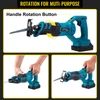 Cordless Drill Combo Kit, Lithium-Ion Brushless 4-Pc Combo Kit, 20V Cordless Drill 2/5'', Reciprocating Saw 0-3000 SPM, Cordless Circular Saw 4900 RPM, Work Light, Power Tool Set for Improvement